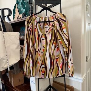 Multicolor Patterned Women's Top